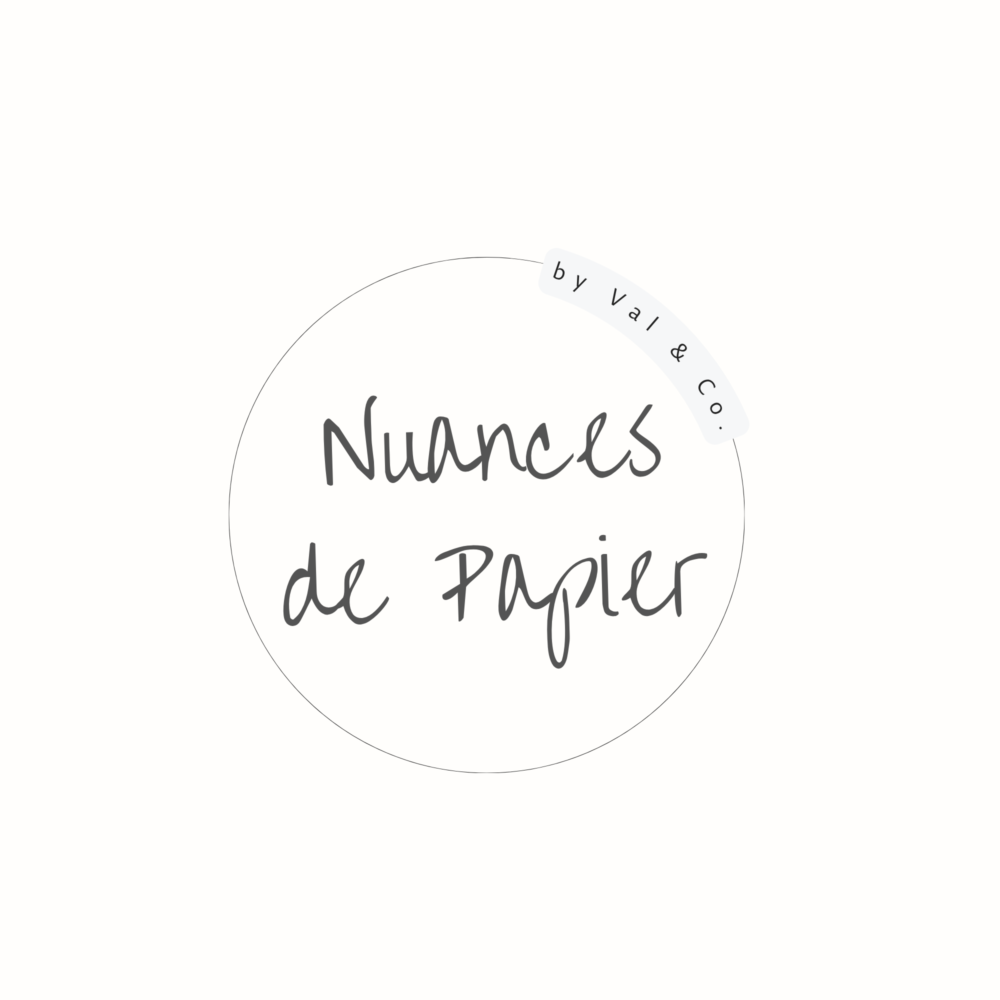 Logo nuances de papier   cercle.