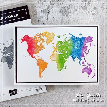 Watercolor world rainbow