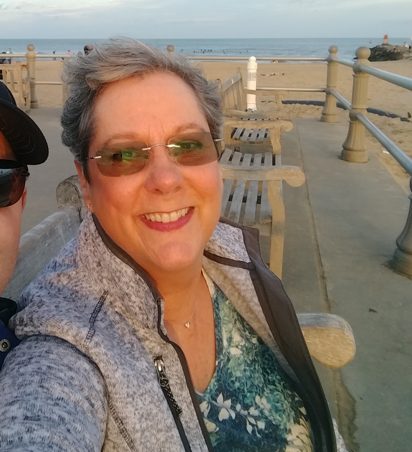 Melissa selfy at beach 7.2020