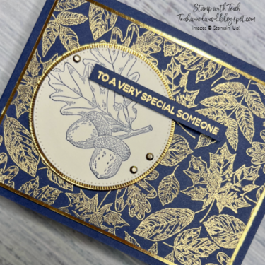 Etched autumn night of navy with gold detail view copy