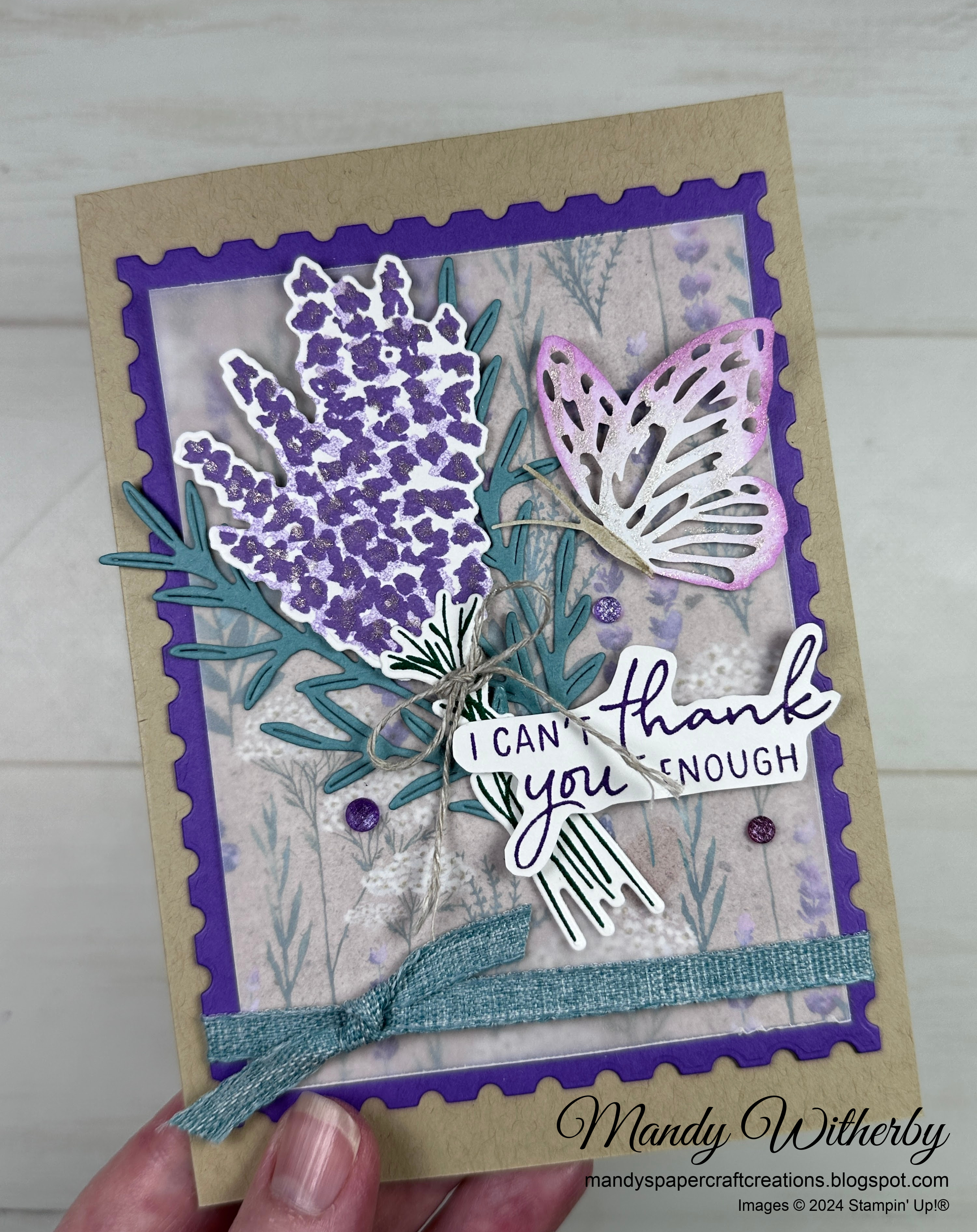 Perennial lavender thank you card   1 