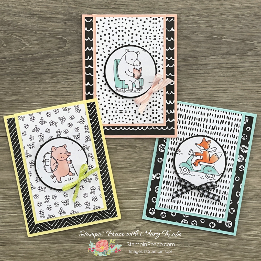 Stampin  up  zoo crew suite   mary knabe 