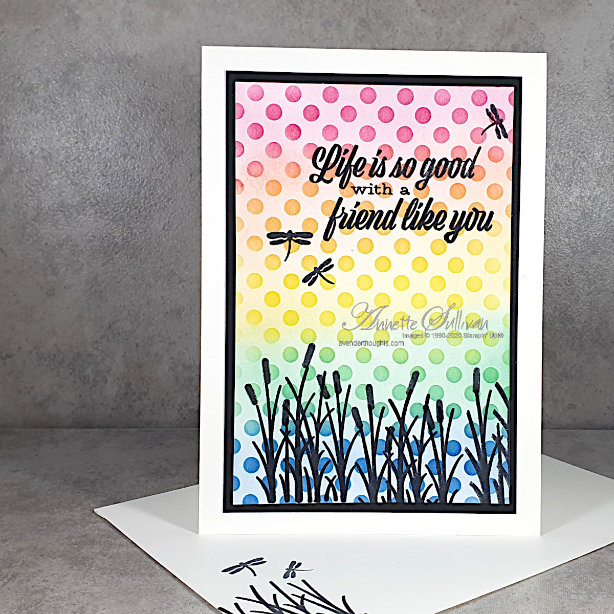 Friend like you rainbow polka dots