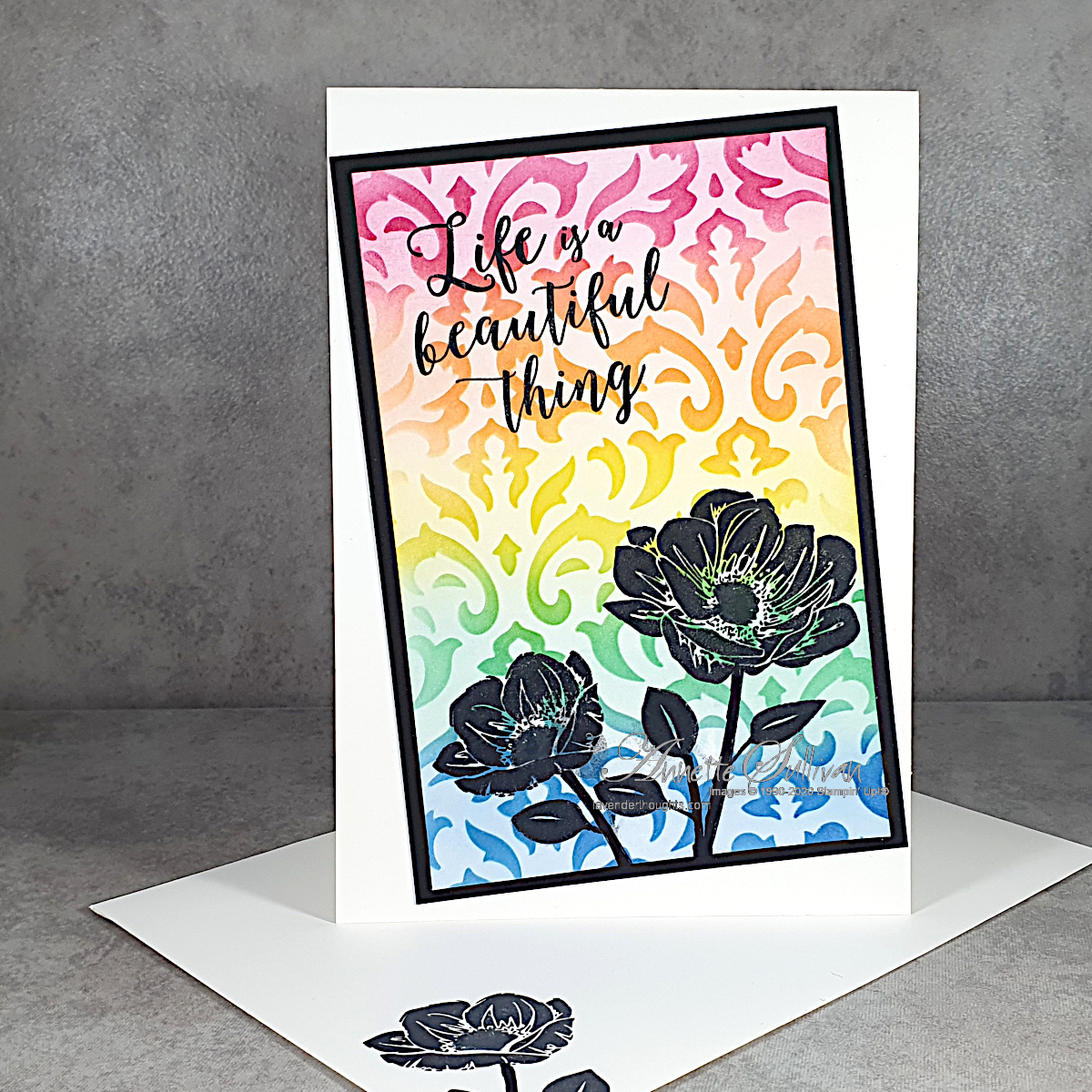Floral essence colorful seasons rainbow