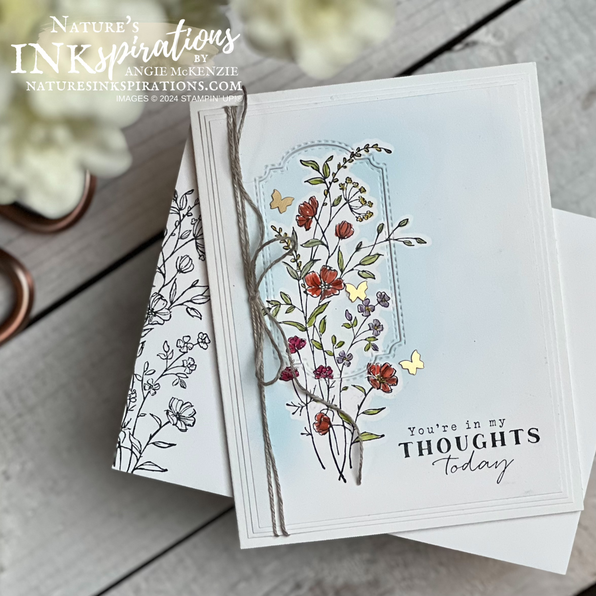 Stampin  up  dainty delight thoughtful expressions sympathy card   jan 2024  4 