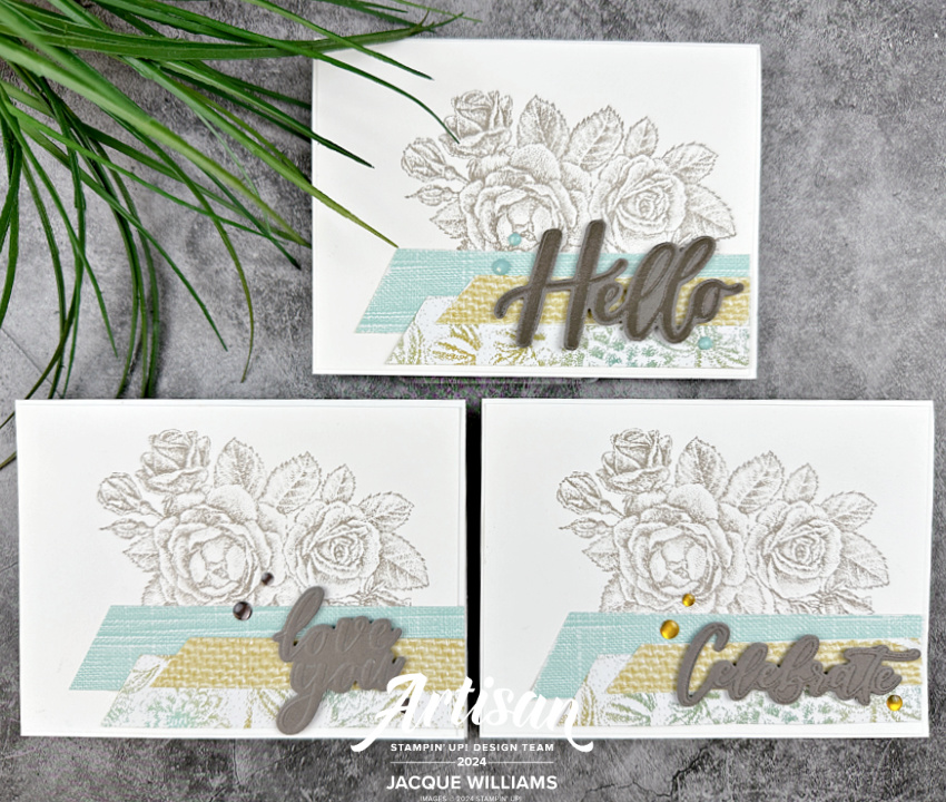Stampin up thoughtful moments stipped roses how to use youtube