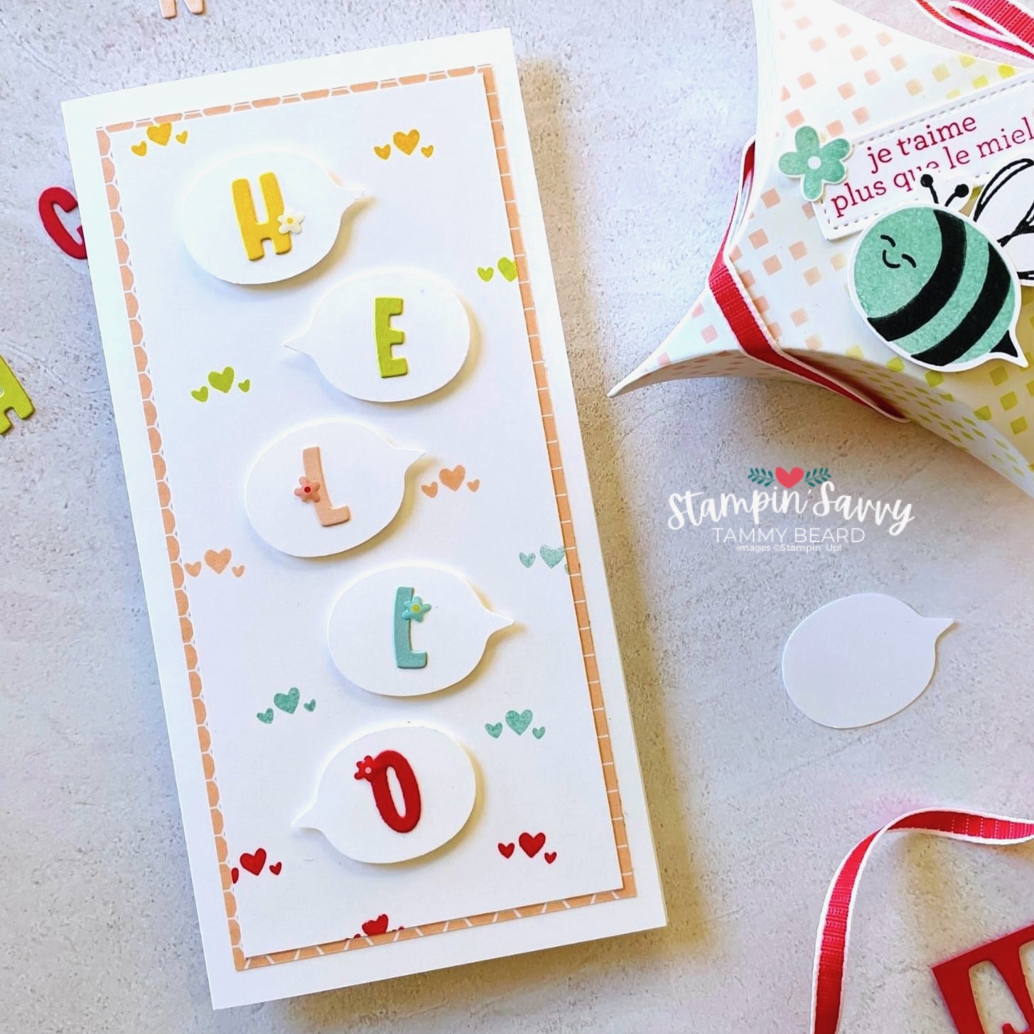 Bee mine card idea stampin savvy