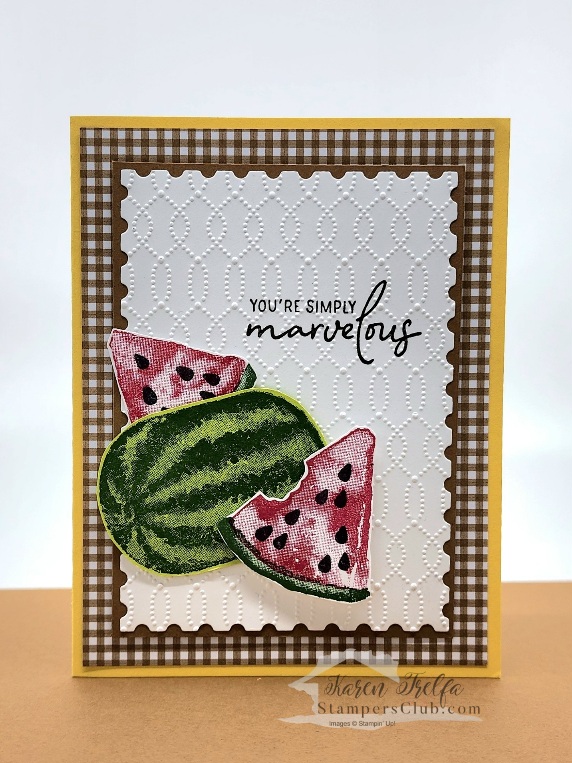 Watercolor melon 0124 step up