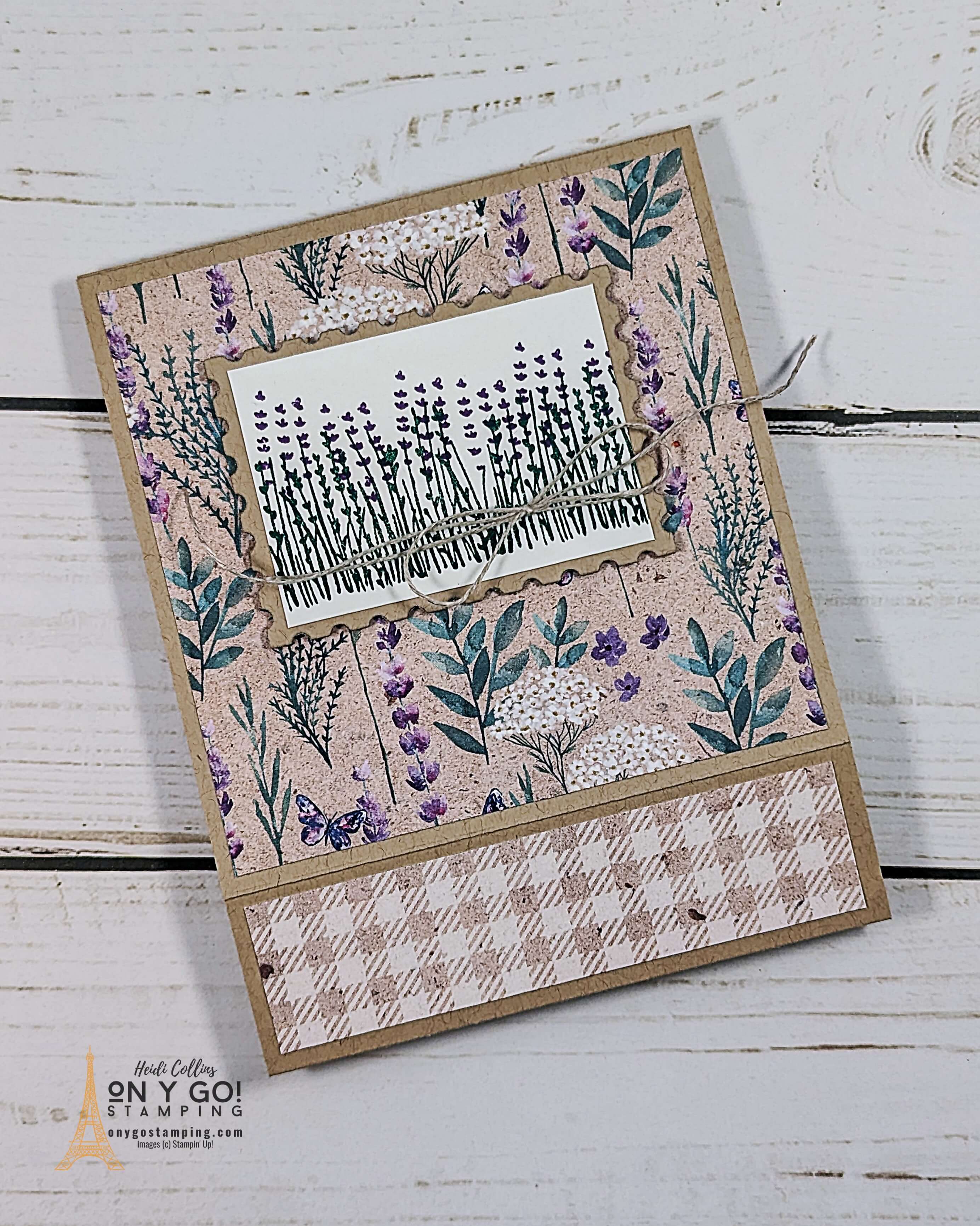 Fun fold shadowbox lavender front