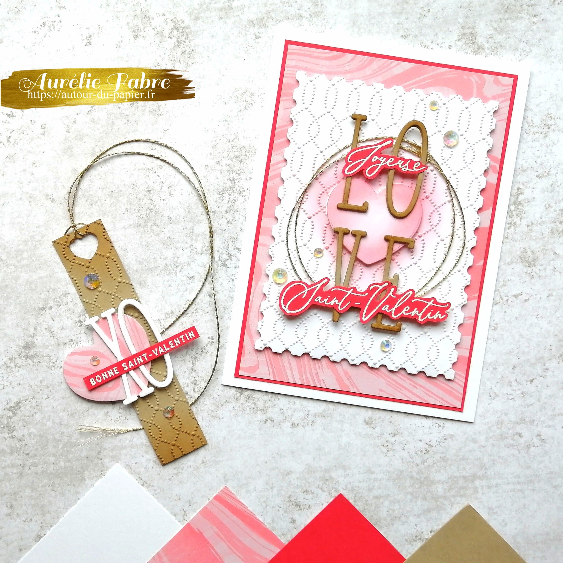 Carte 10 etiquette saint valentin logo