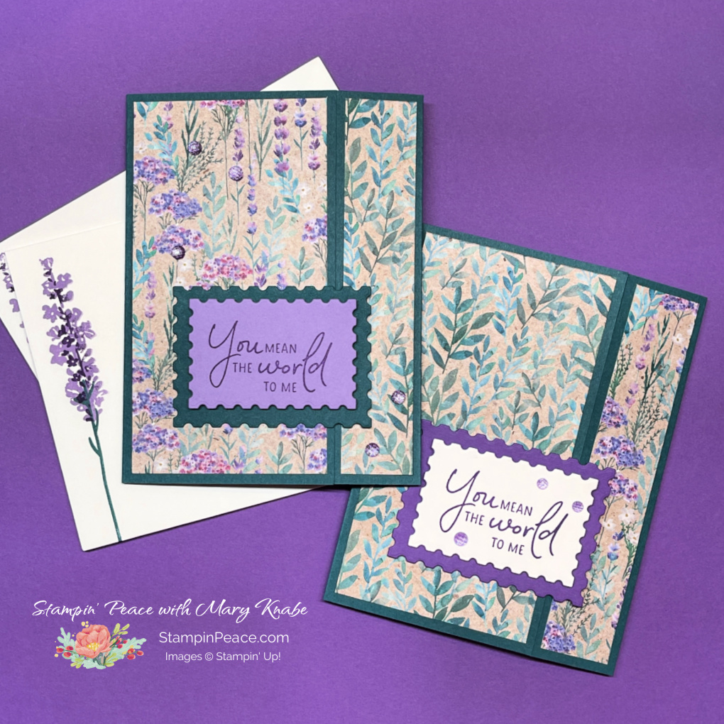 Stampin  up  perennial lavender suite   mary knabe  23 