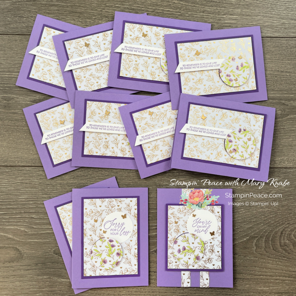 Stampin  up  quiet reflection stamp set and most adored specialty dsp   mary knabe