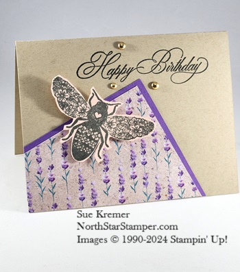 Stampin up queen bee lavendar north star stamper