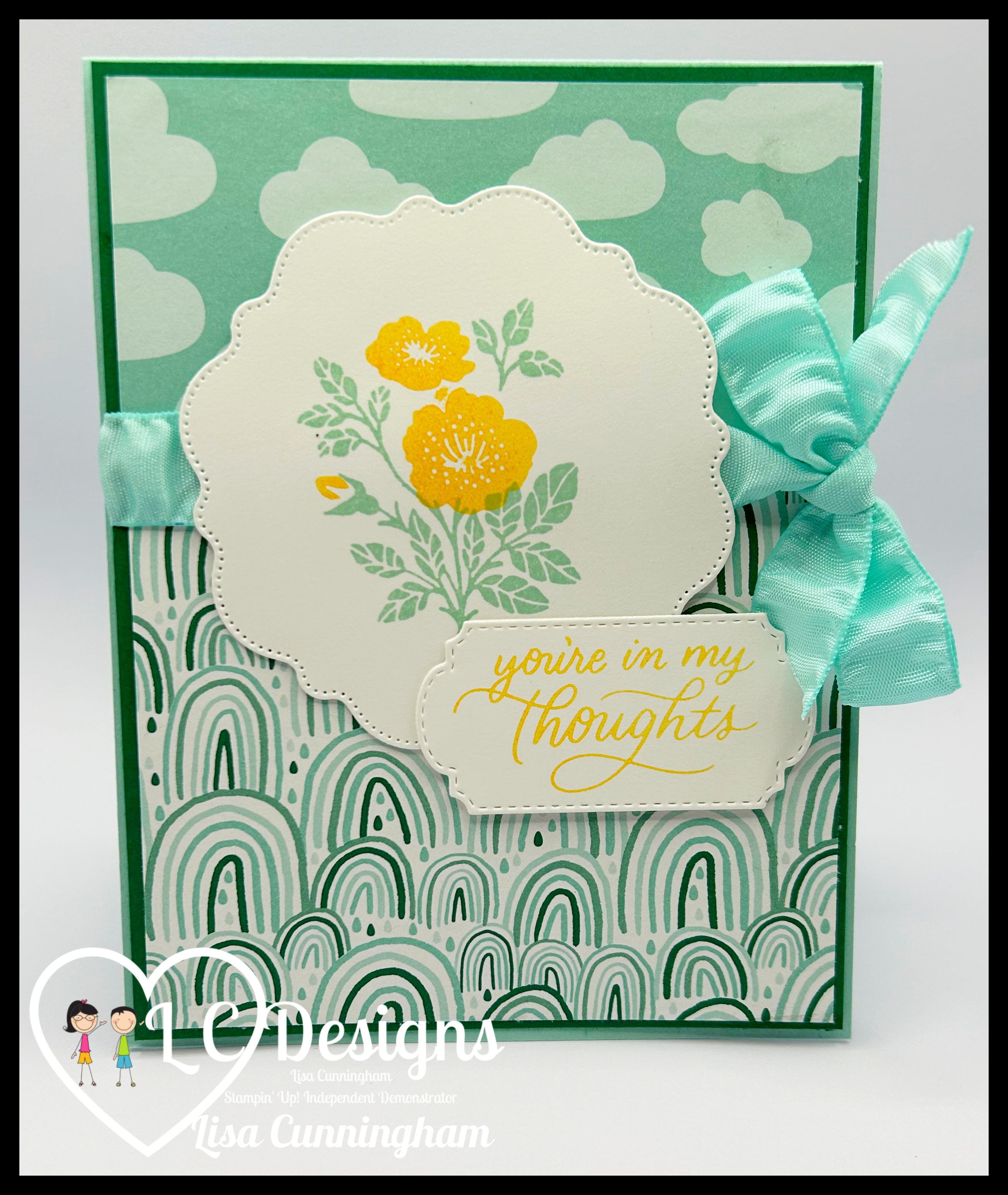 Pool party in my thoughts card