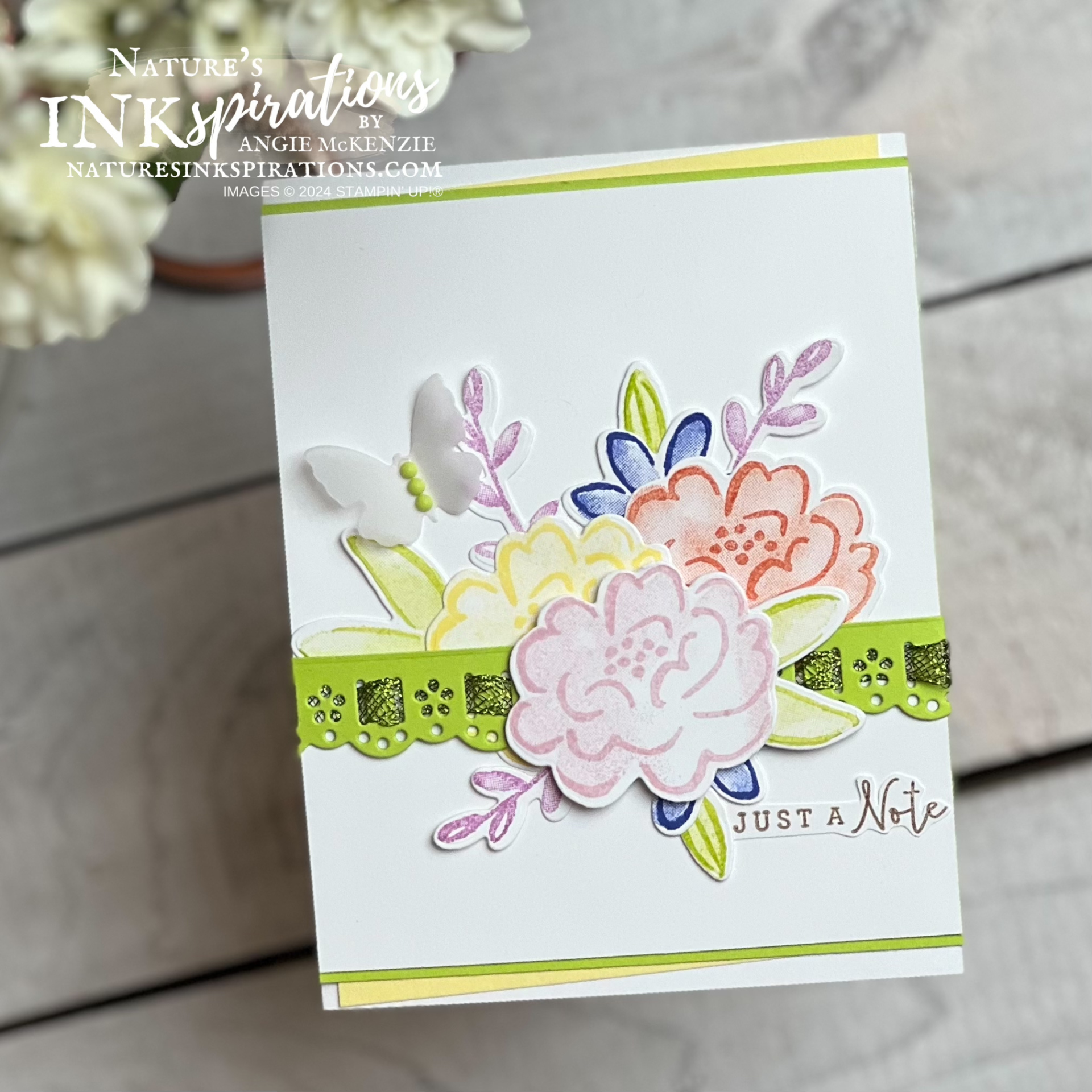 Stampin  up  darling details card   feb 2024  10 