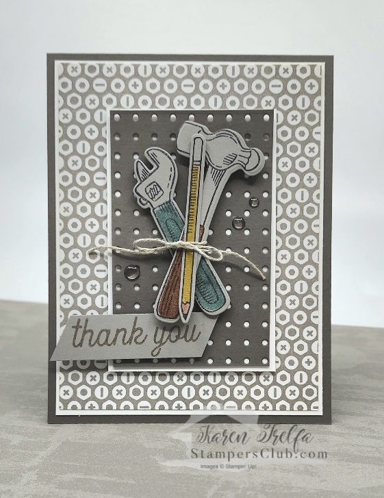 Trusty tools stepped up card
