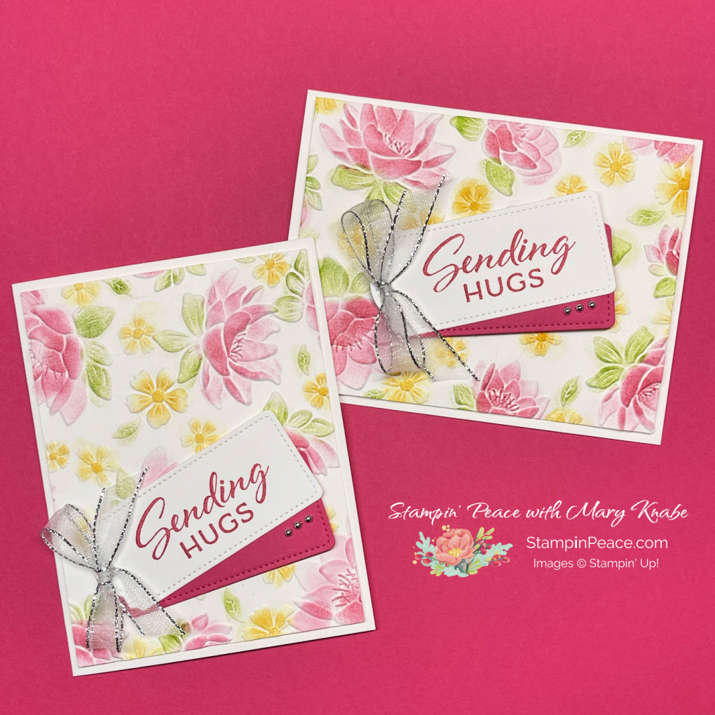 Stampin  up  layering leaves stamp set   layered florals 3d embossing folder   mary knabe  4 