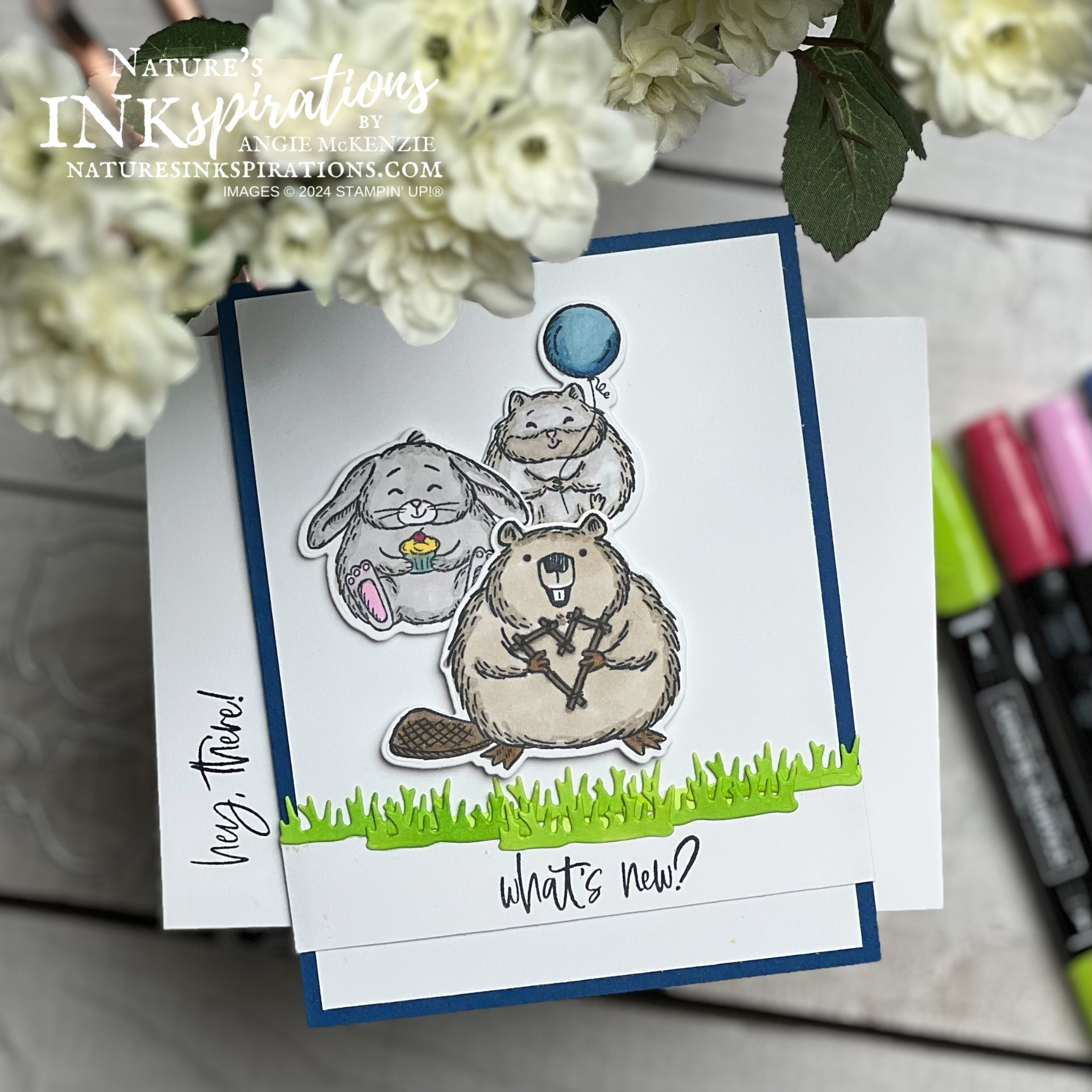 Stampin  up  fluffiest friends birthday   mar 2024  6 