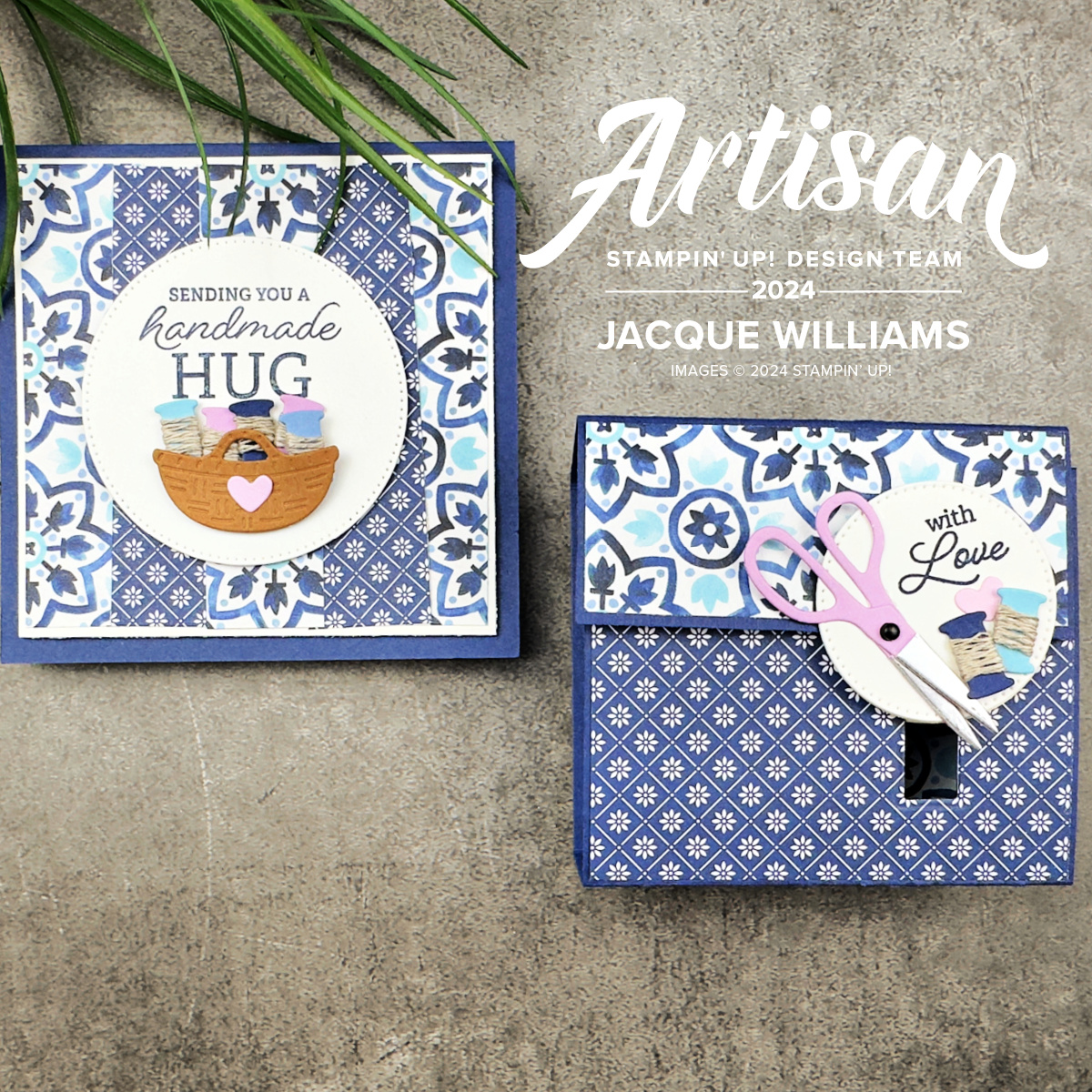 Stampin up crafting with you locking box latch diy gift box mediterranean blooms