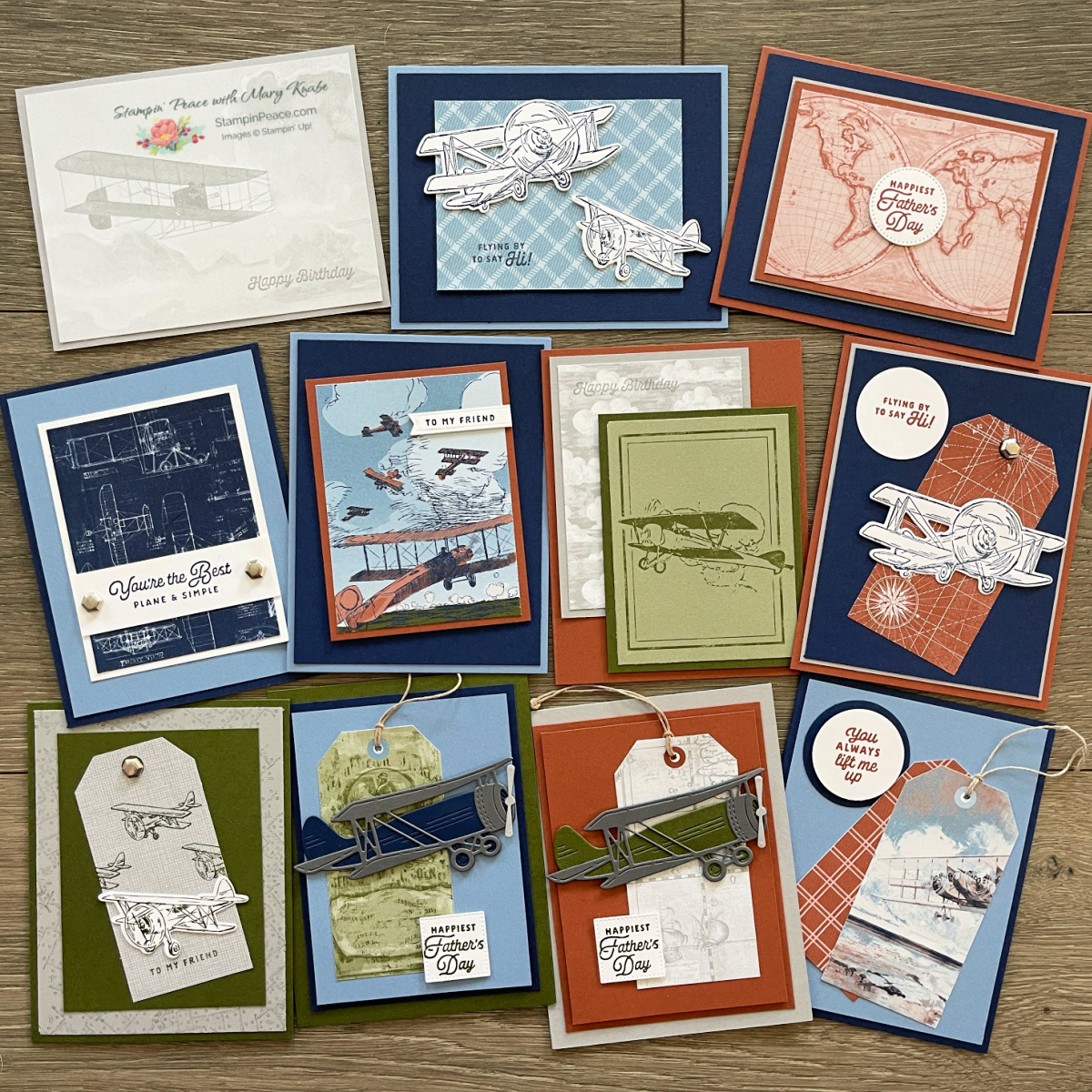 Stampin  up  adventurous sky stamp set   dies and take to the sky dsp   mary knabe