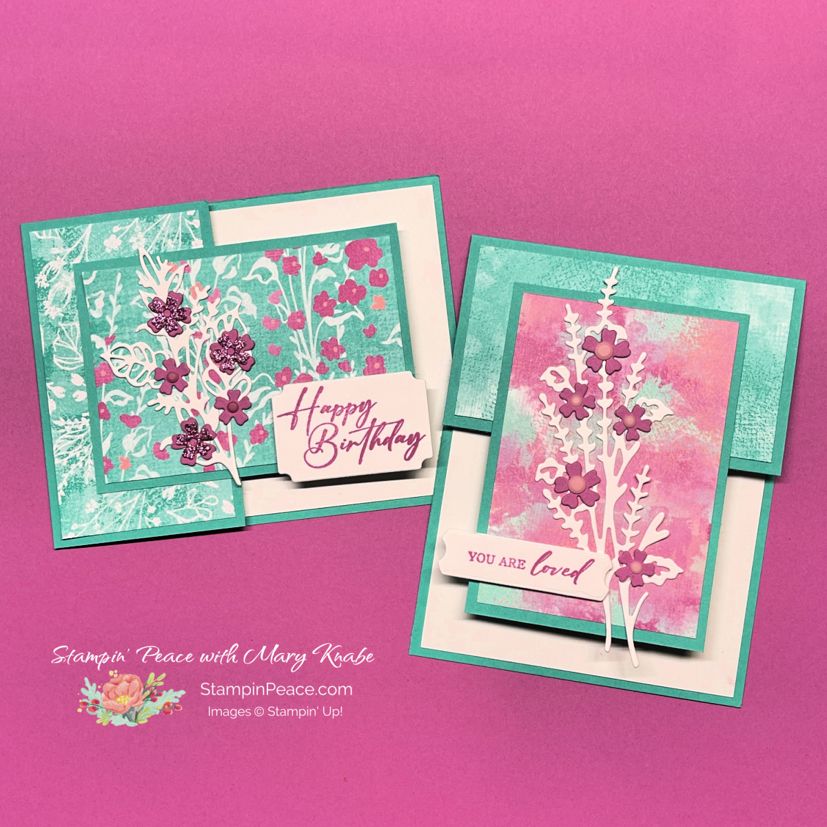 Stampin  up  unbounded beauty suite   mary kanbe