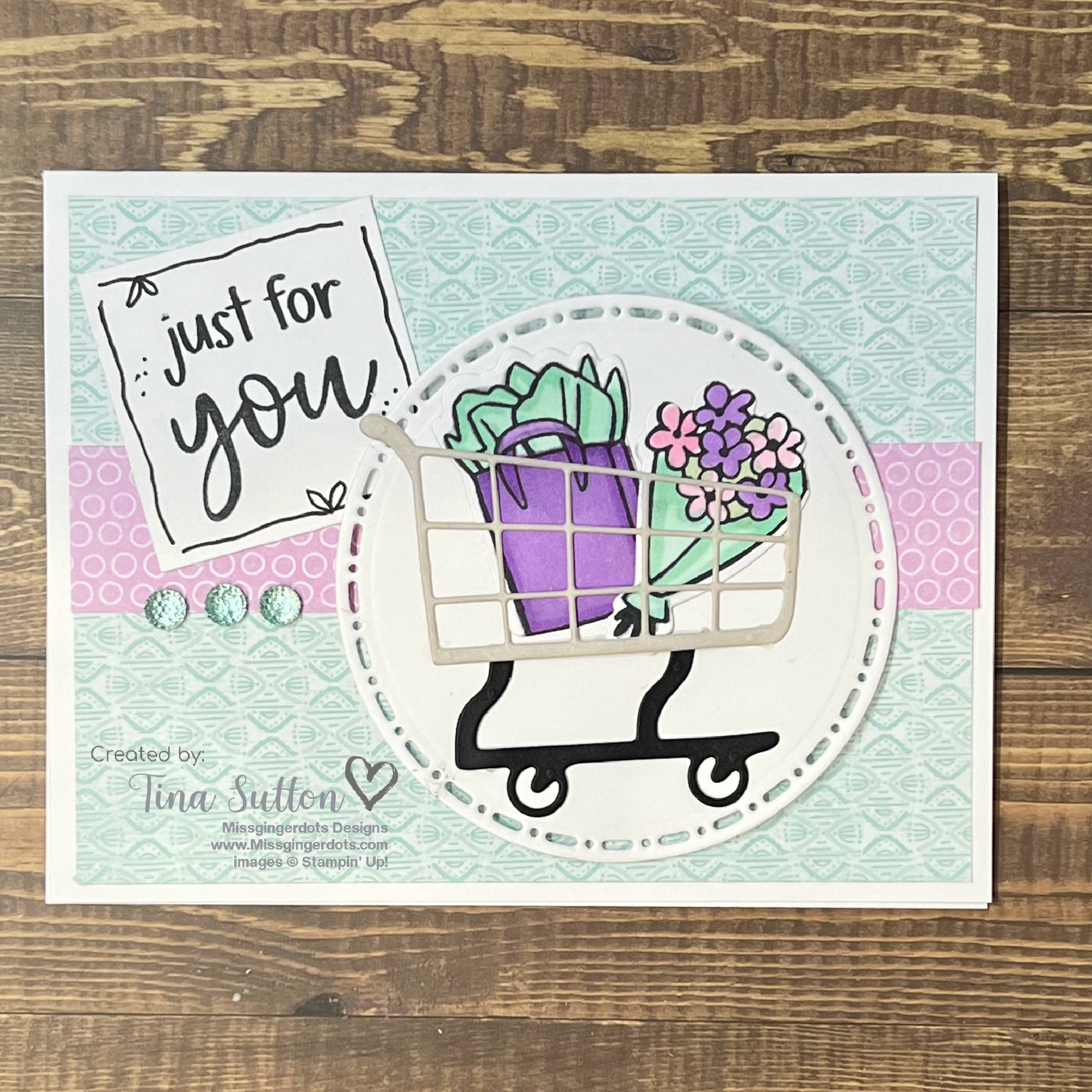 Shopping cart card