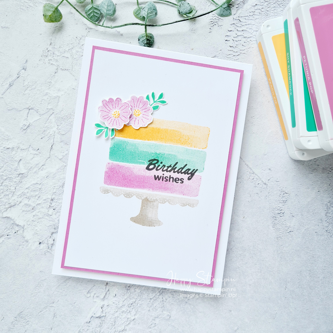 Stampin up   happy stampin   inspiratie en verkoop   cake fancy