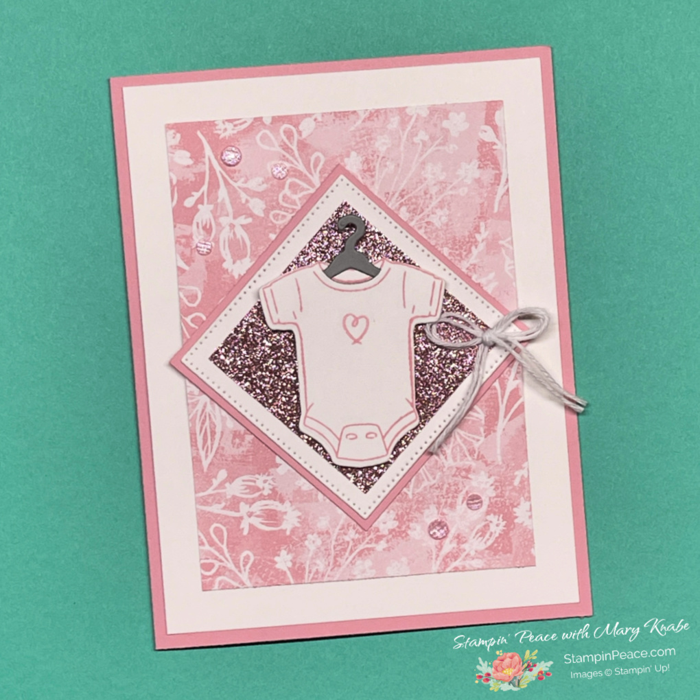 Stampin  up  cutest onesie stamp set   dies   mary knabe