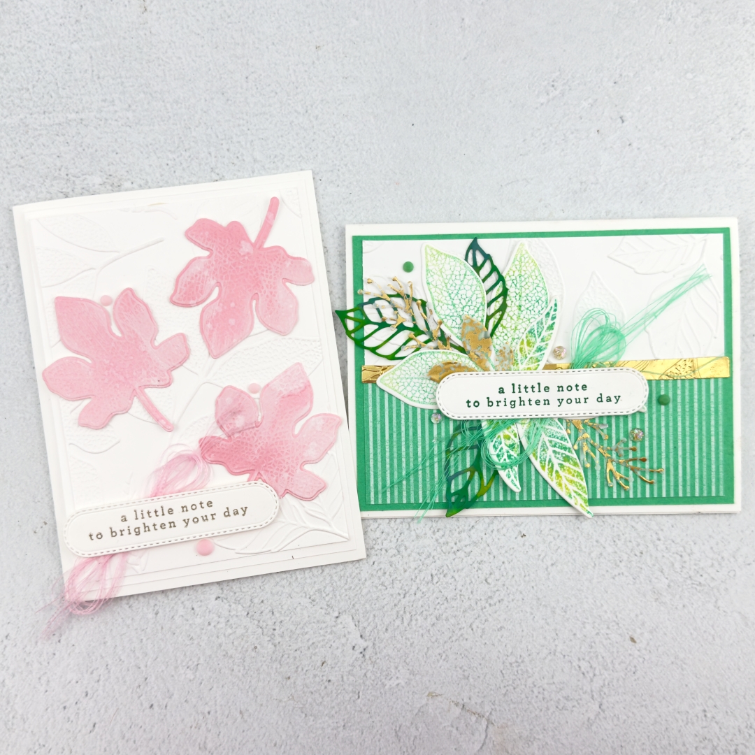 Stampin up changing leaves wet wipe technique