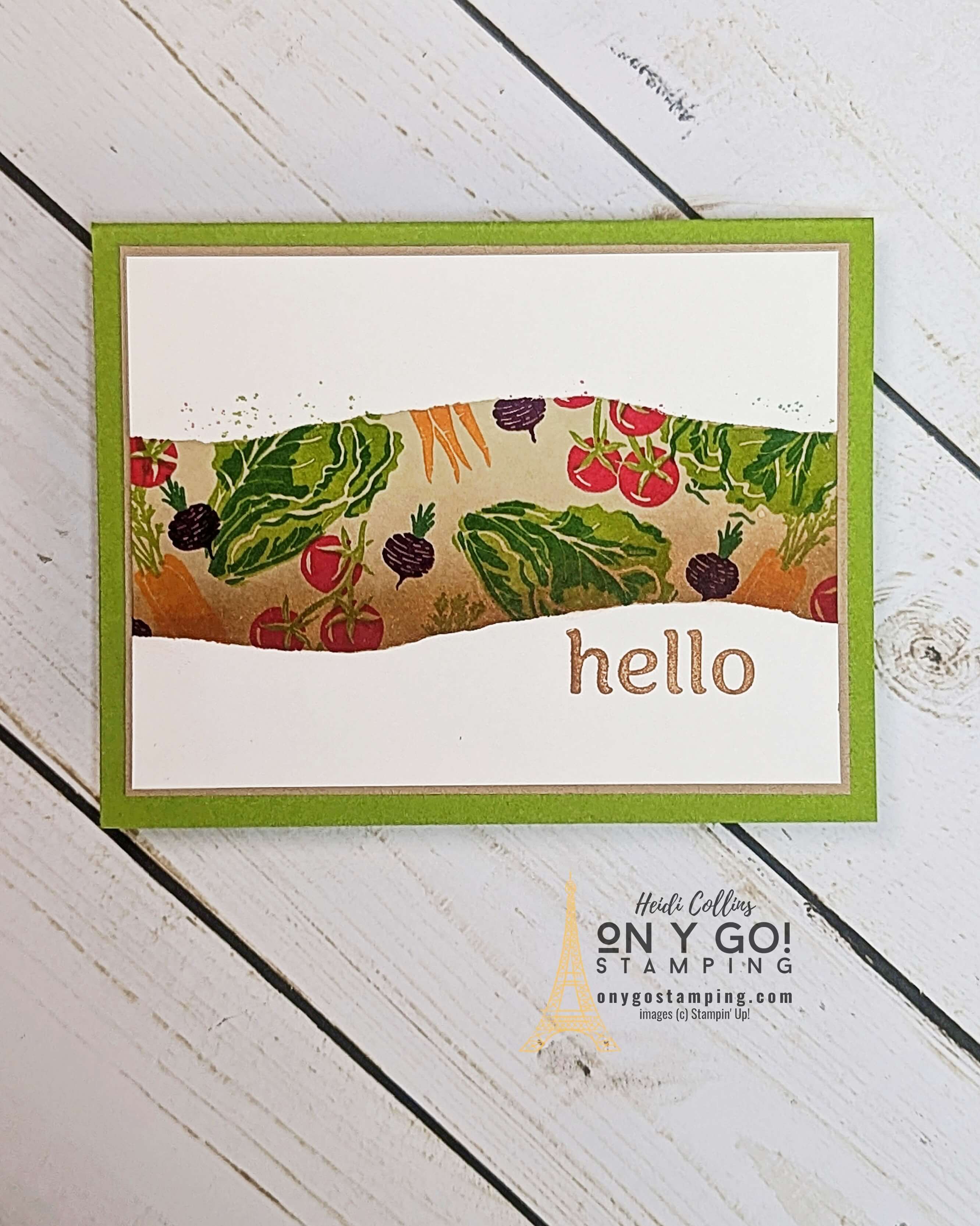 Faux torn paper market goodness 6.25.24