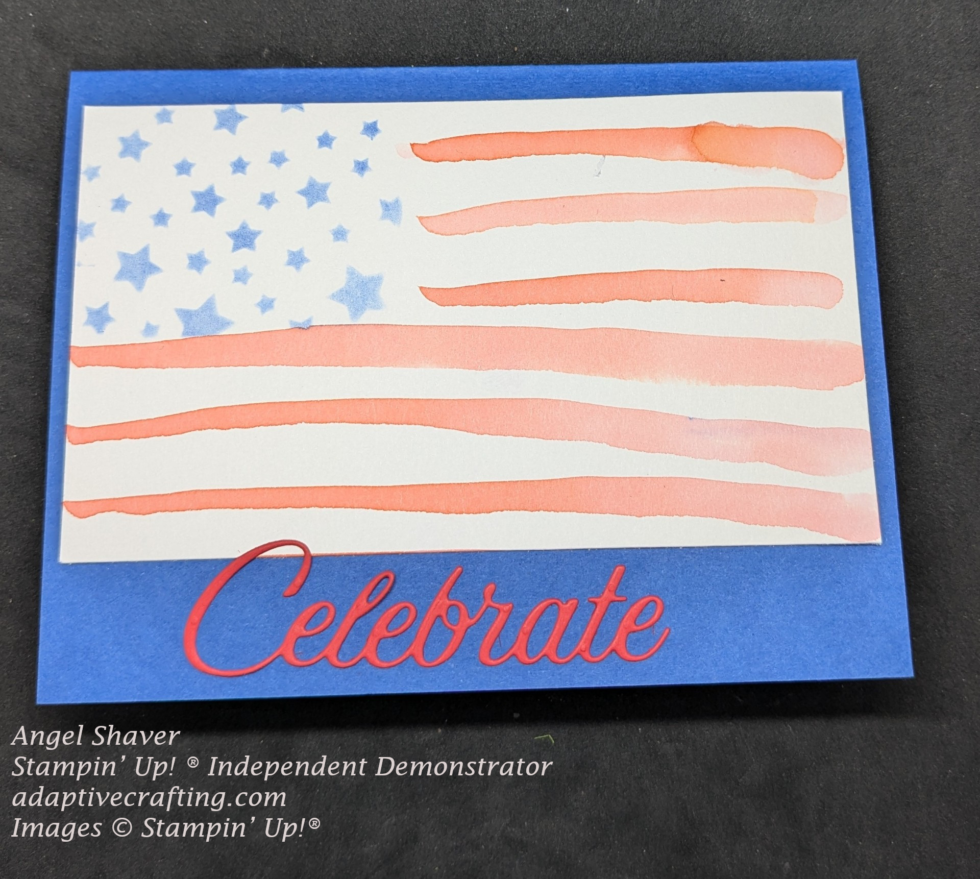 Flag watercolor outside