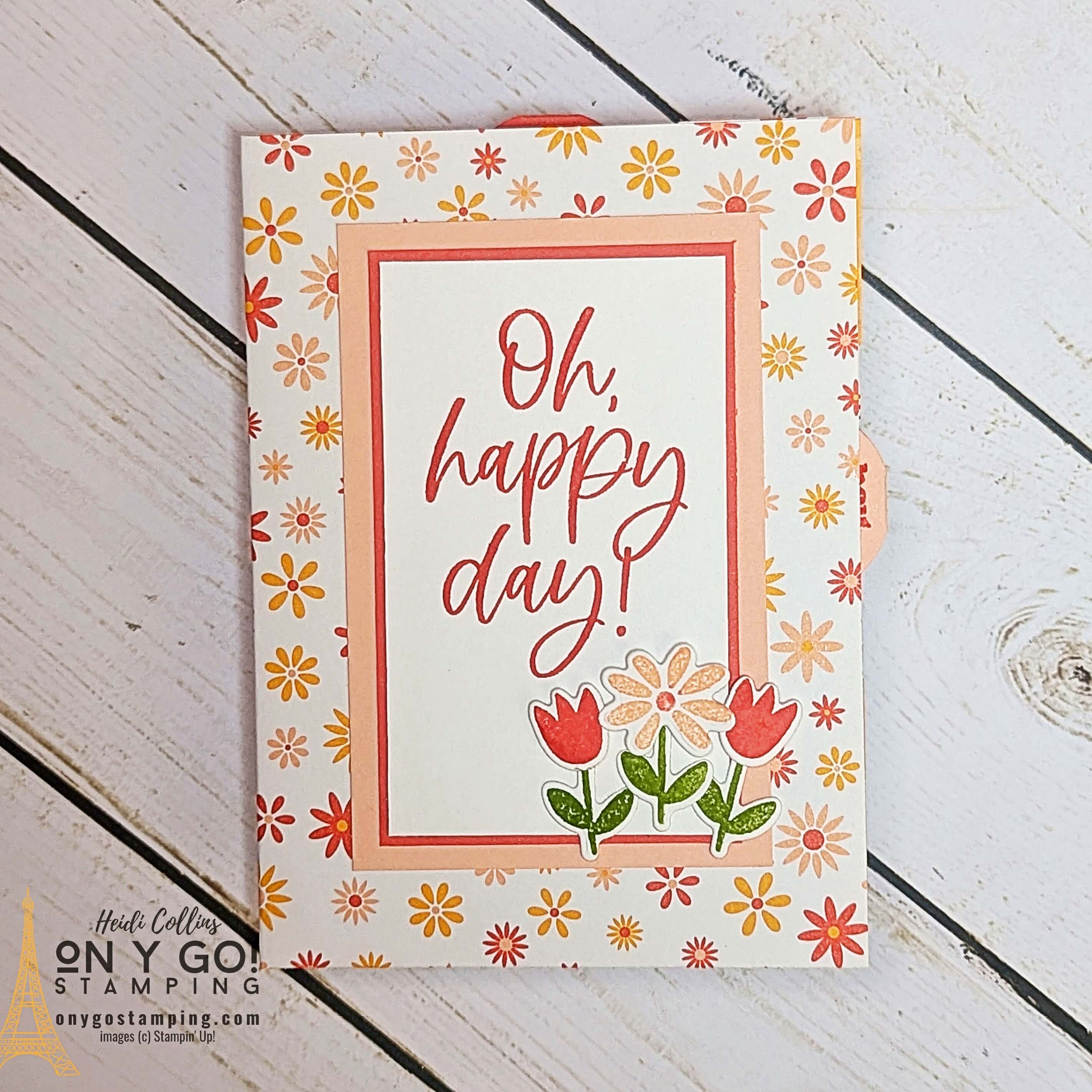 One piece book fold happy day square