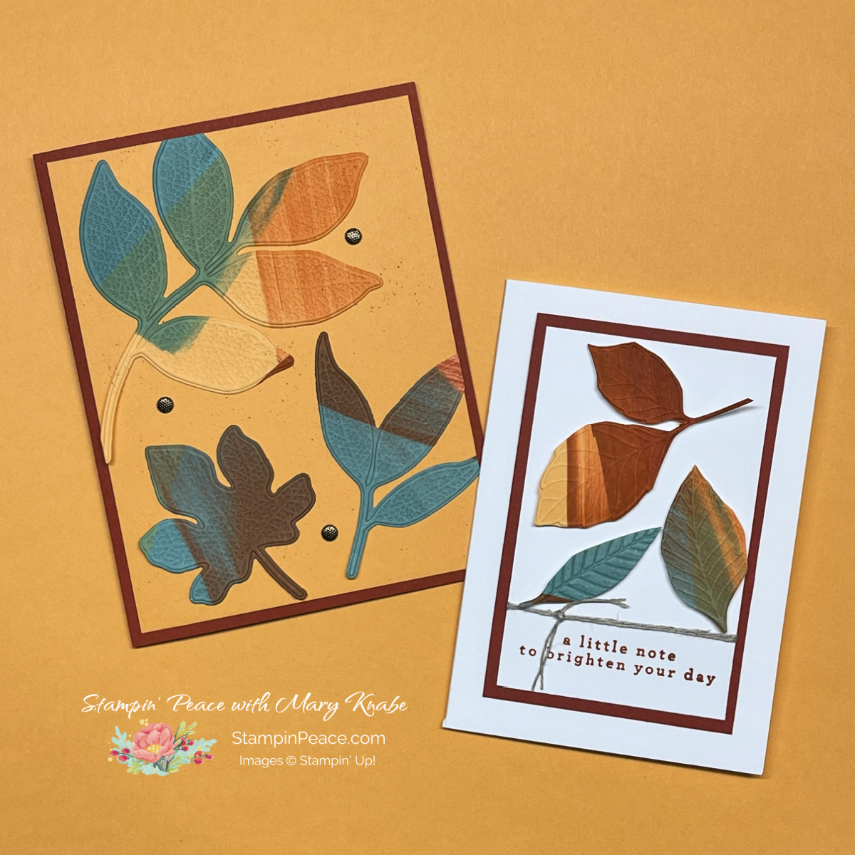 Stampin  up  changing leaves bundle   mary knabe