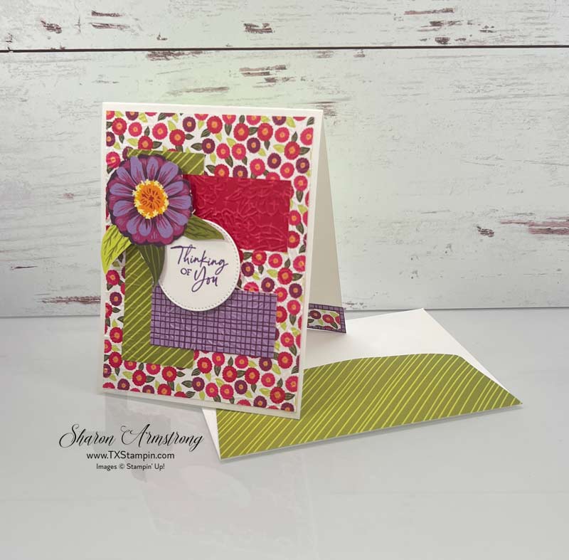 Mystery stamping thinking of you envelope