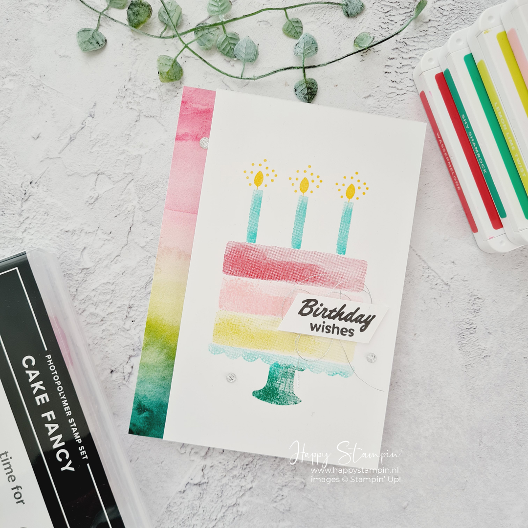 Stampin up   happy stampin   inspiratie en verkoop   cake fancy