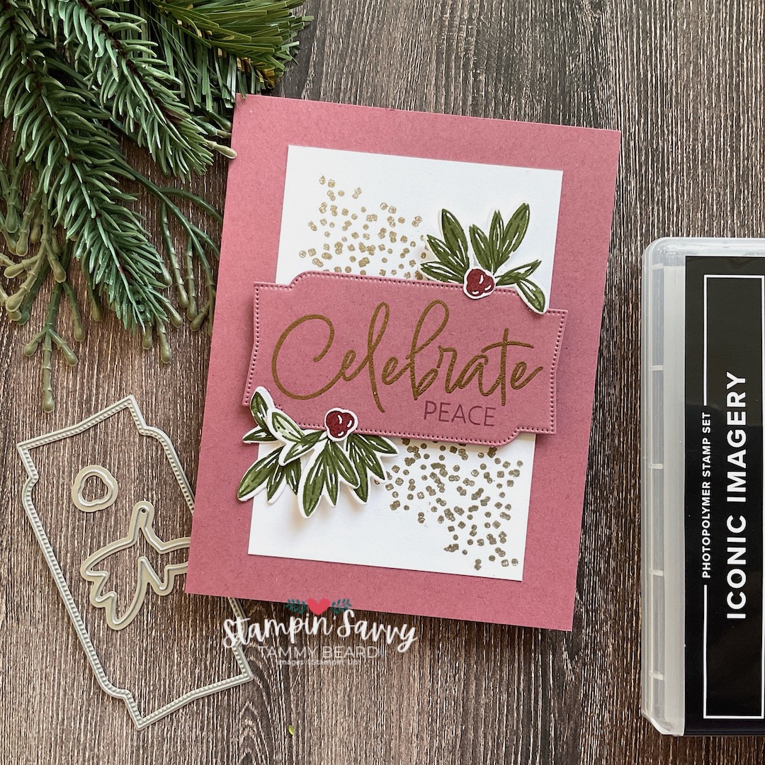 Iconic imagery holiday card idea stampin savvy tammy beard