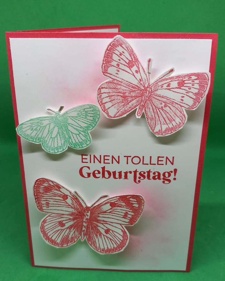 Geburtstagskarte butterfly brilliance