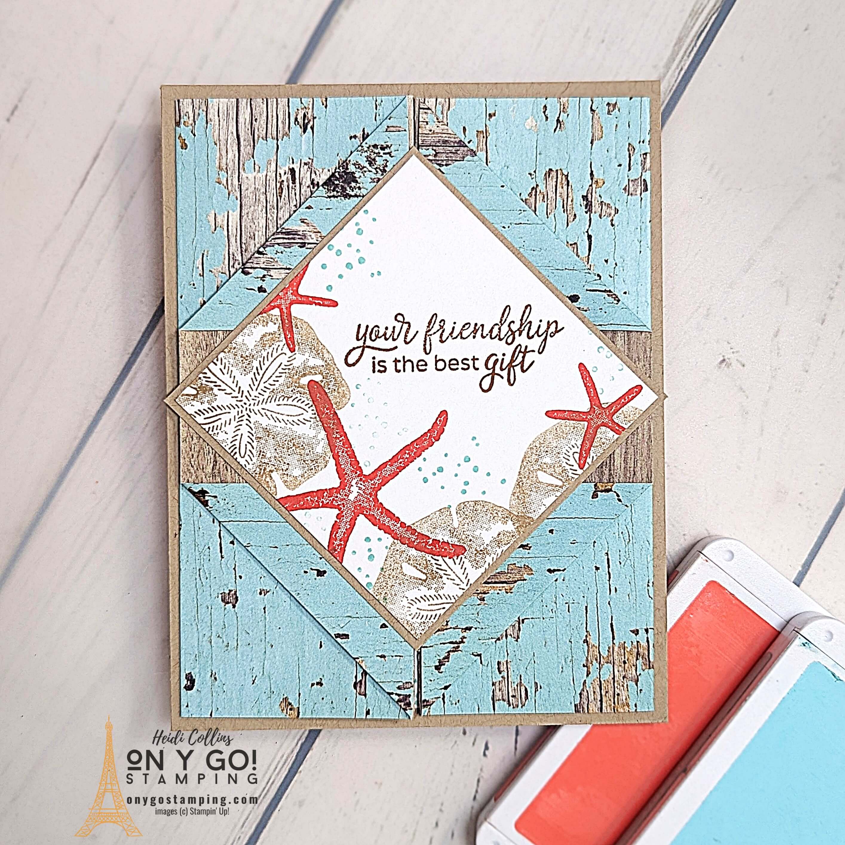 Diamond gatefold seaside wishes