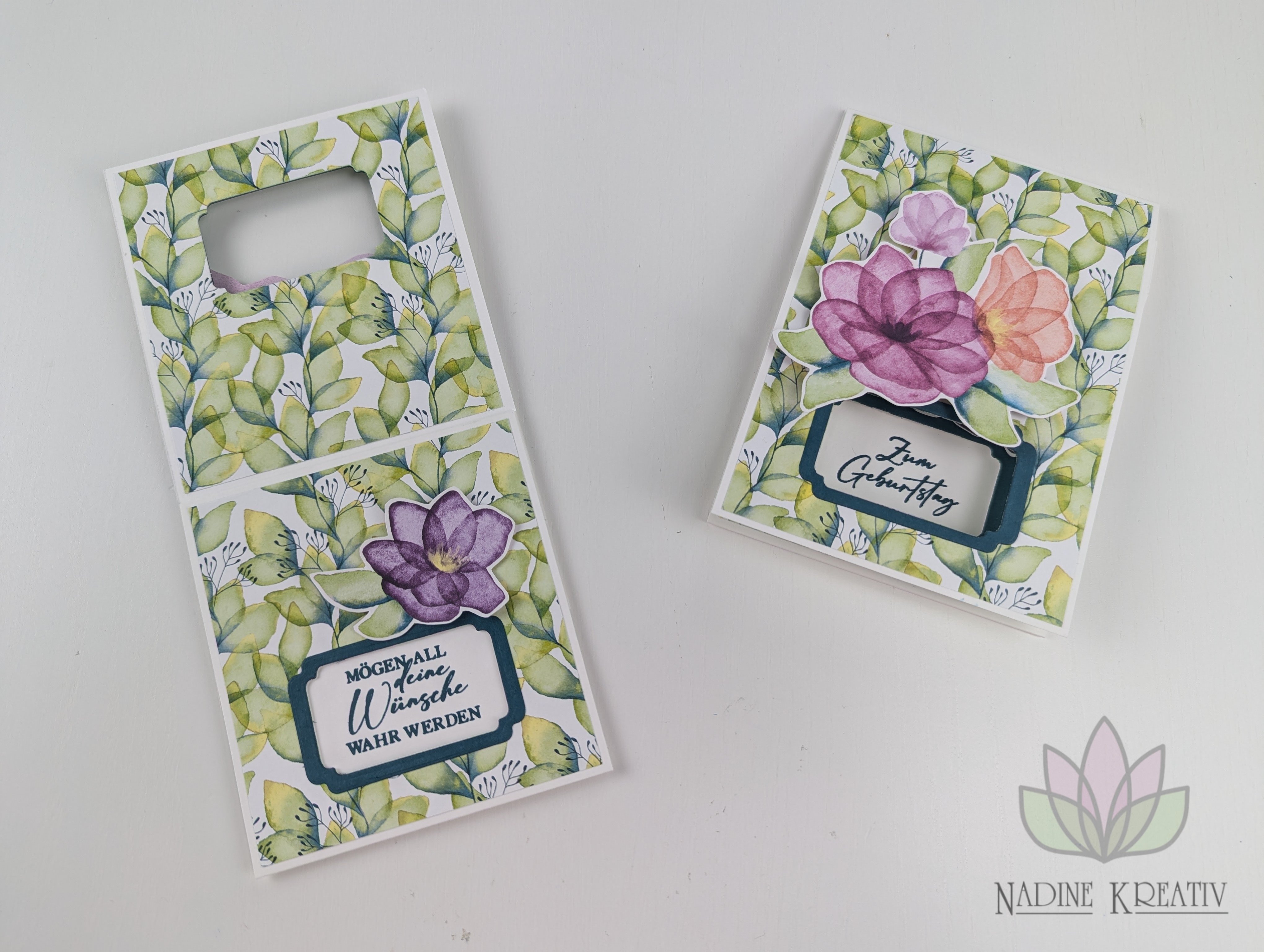 Peek a boo karte fabelhaft floral 01