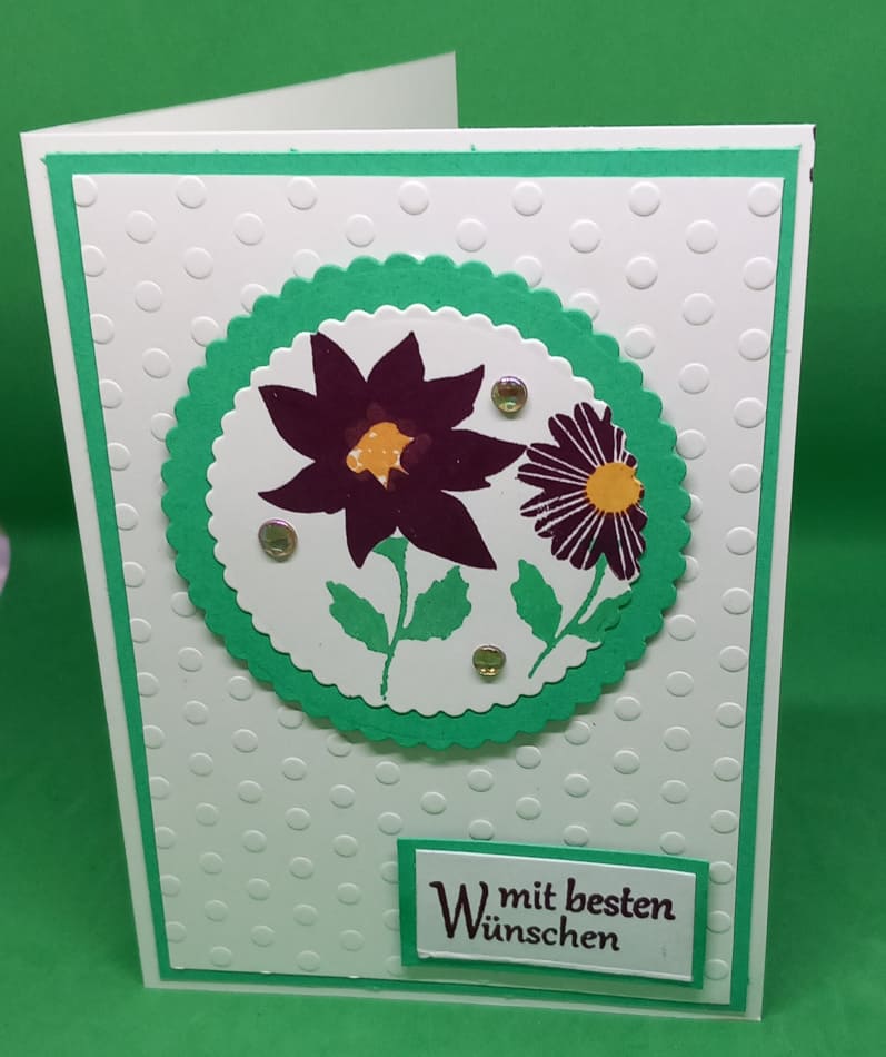 Geburtstagskarte modern floral