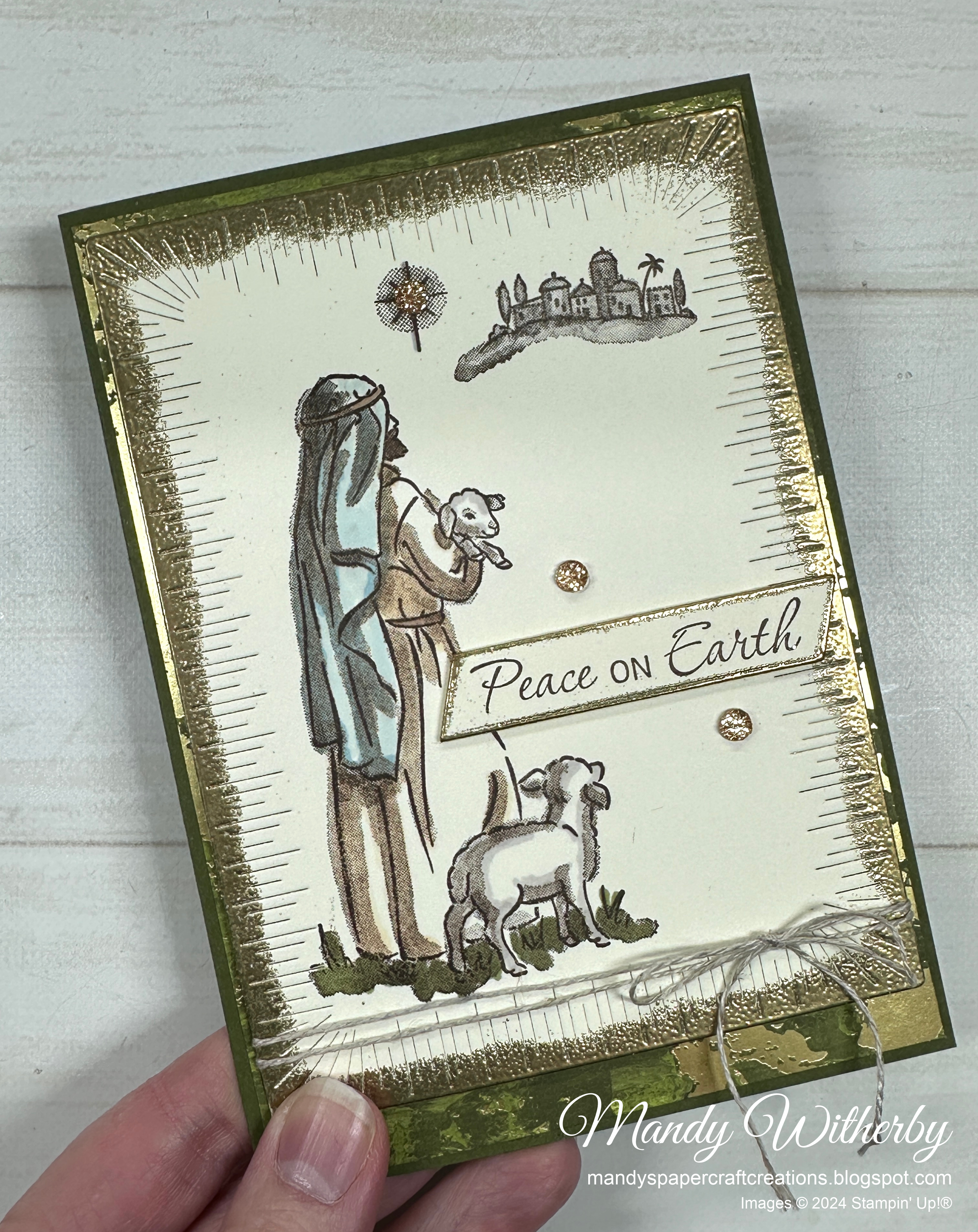 Christmas card with shepherd s card 1  1 