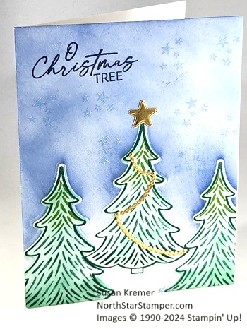 Stampin up decorative trees north star stamper  2 