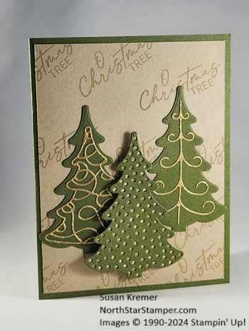 Stampin up decorative trees north star stamper  1 