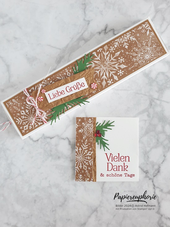 Stampinup stempelnd durchs jahr 09 2024 mitbringsel ziehverpackung minikarte 5 202409