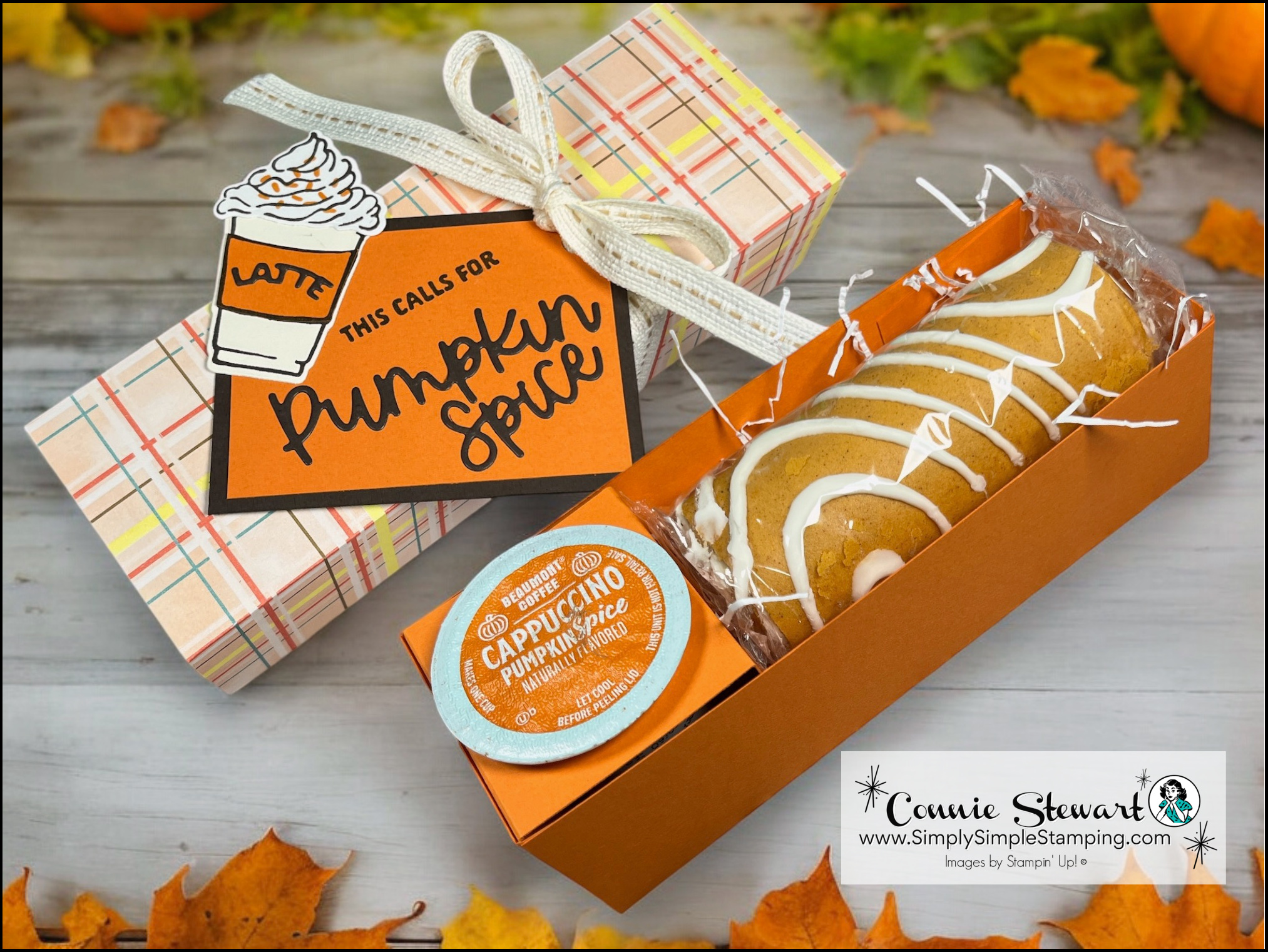 Pumpkin spice coffee treat box