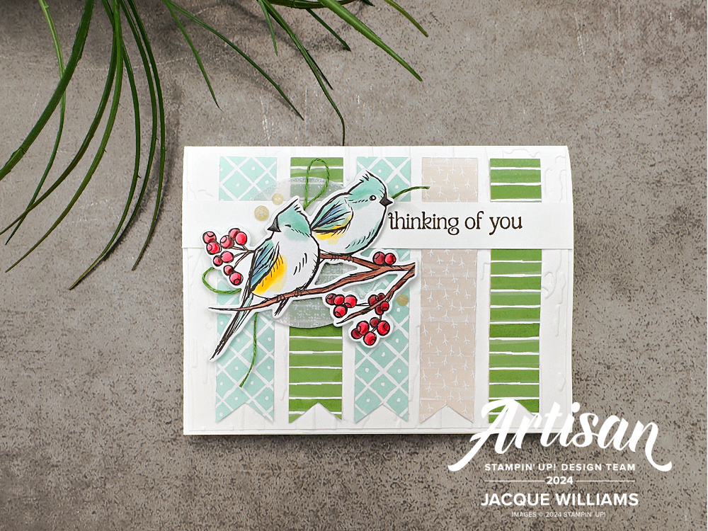 Stampin up nests of winter winterly tree tops quick christmas card idea stamphappy free template sketch blog