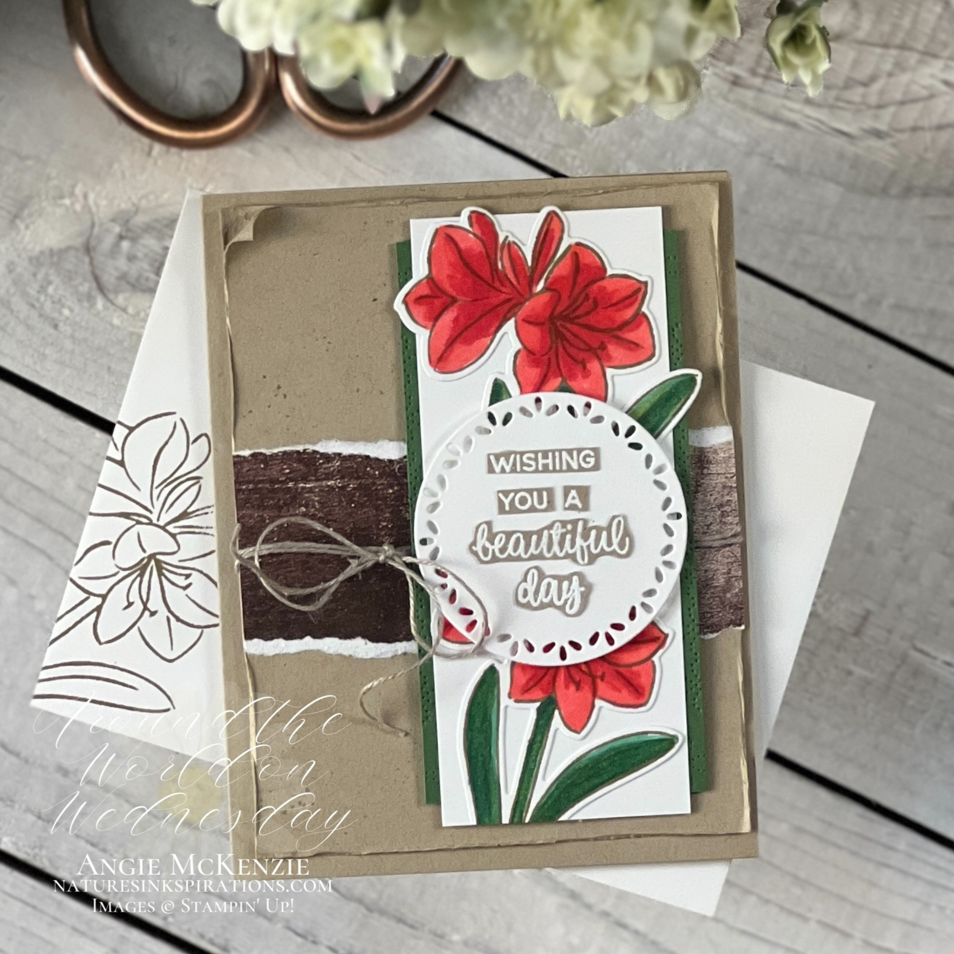 Stampin  up  artful amaryllis sketch    october 2024  19 