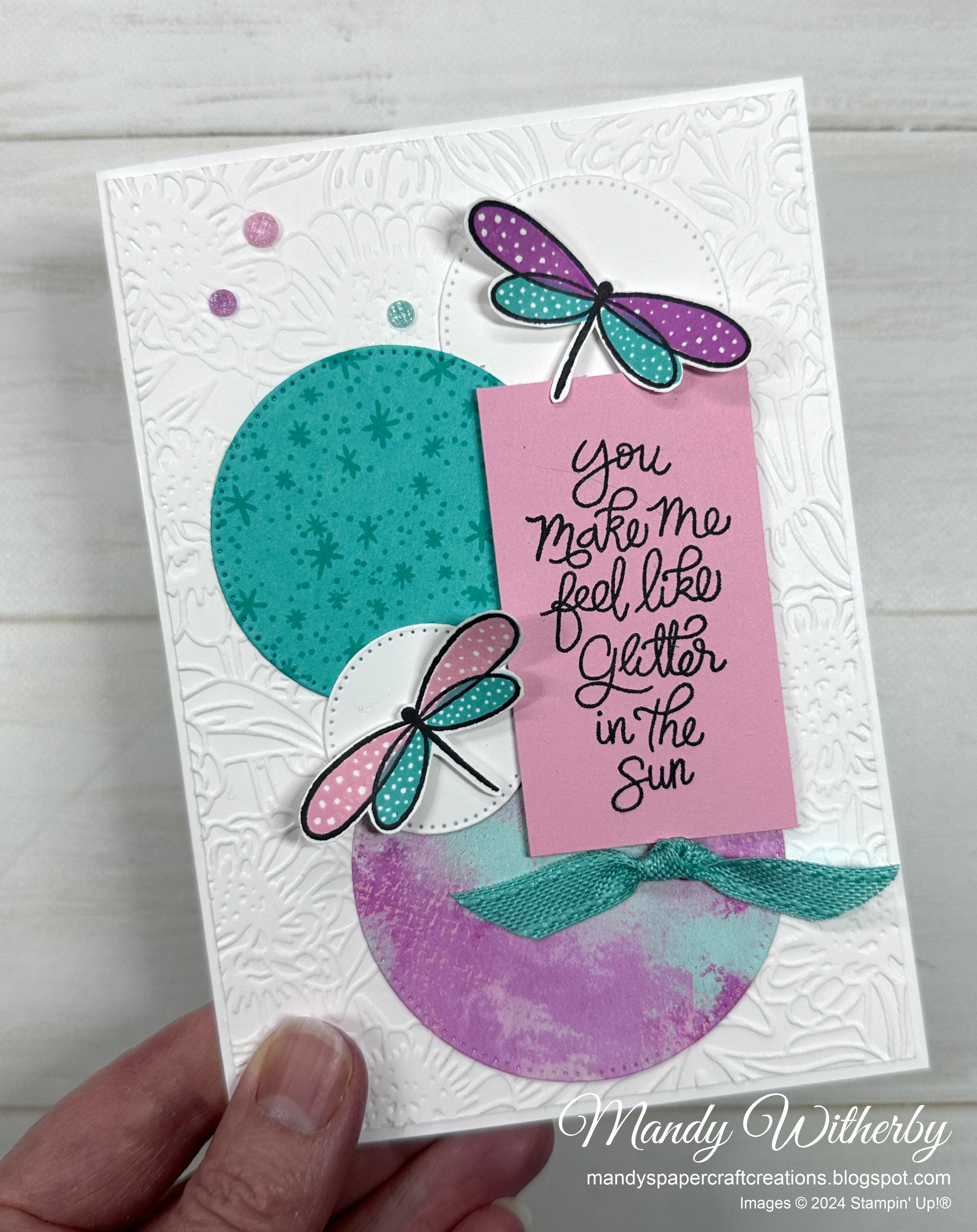 Happiest day dragonfly card  1 