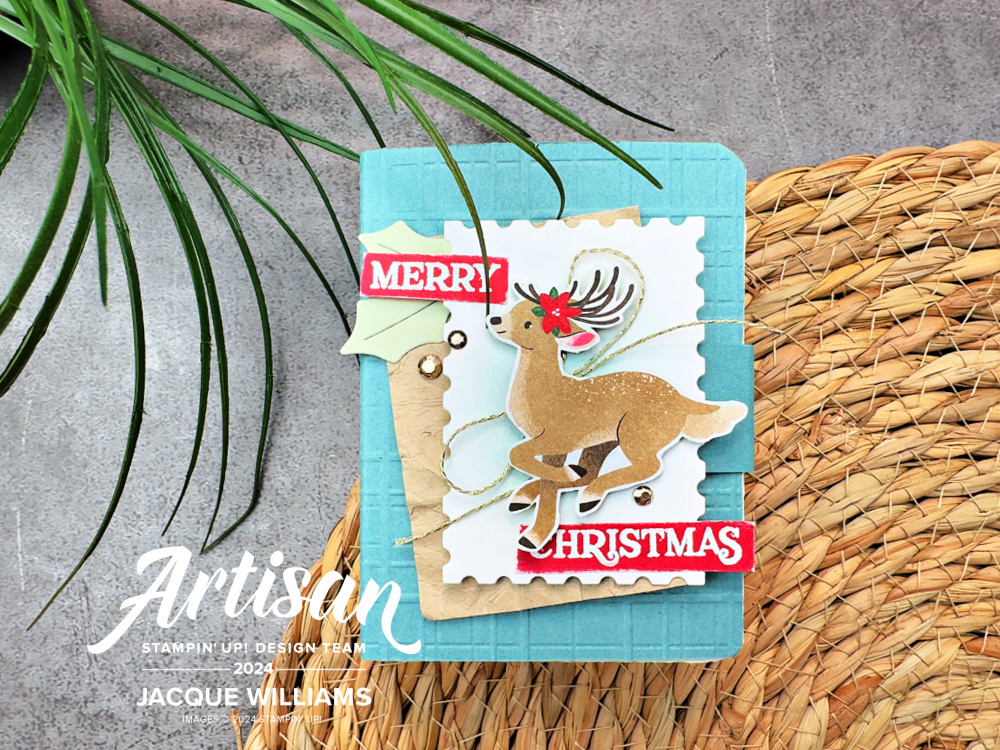 Stampin up reindeer fun book treat box idea reel cardmaking new zealand blog