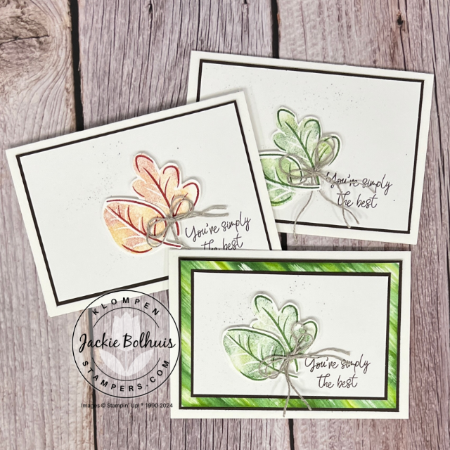 Caring leaves cards
